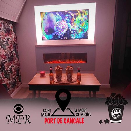 L'Etoile By Mrodbnb - Appart Neuf - Vue Mer - 25M Plage & Resto - Cine - Cheminee - Popcorn 康卡勒 外观 照片